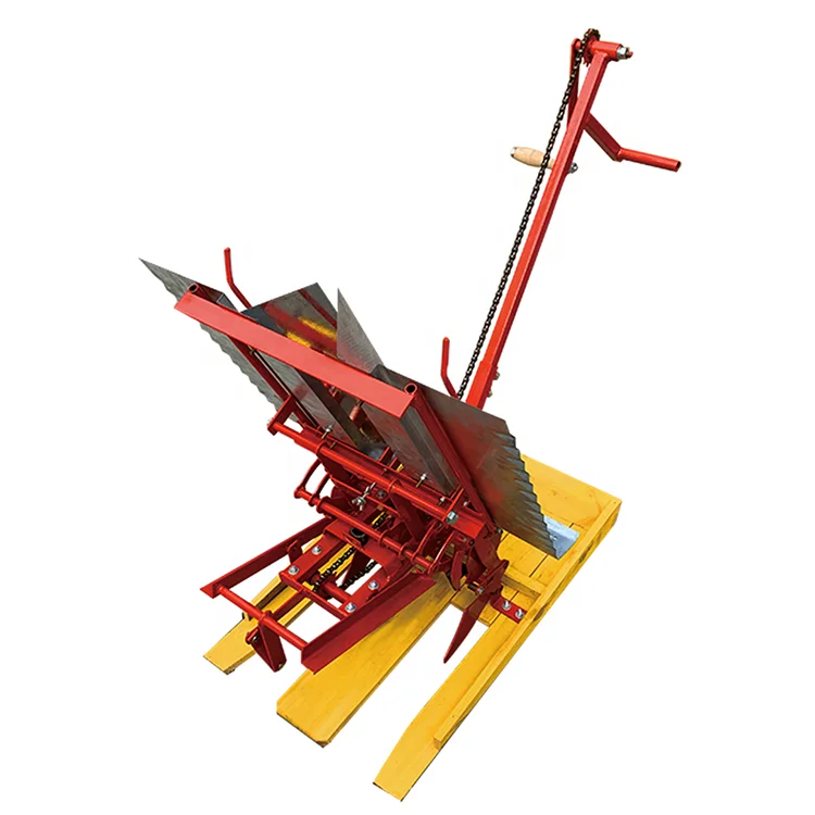 2 ряда Мини Ручной рисовая сажалка ручной работы посадки риса машина для продажи