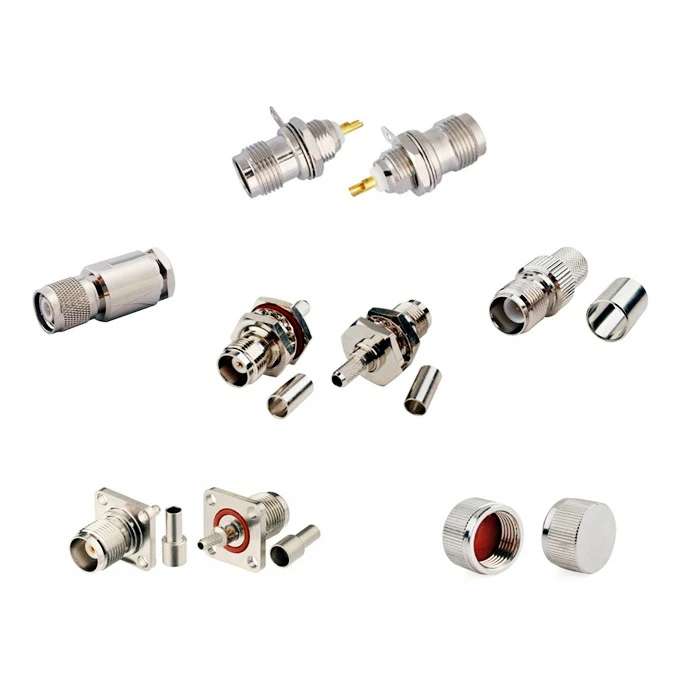RF Connector TNC Female Crimp Straight Connector for RG8 LMR400 RG213 Cable