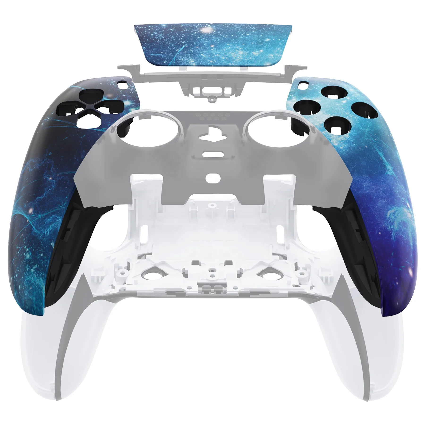 EXtremeRate Blue Nebula Shell Case for DualSense Edge PS5