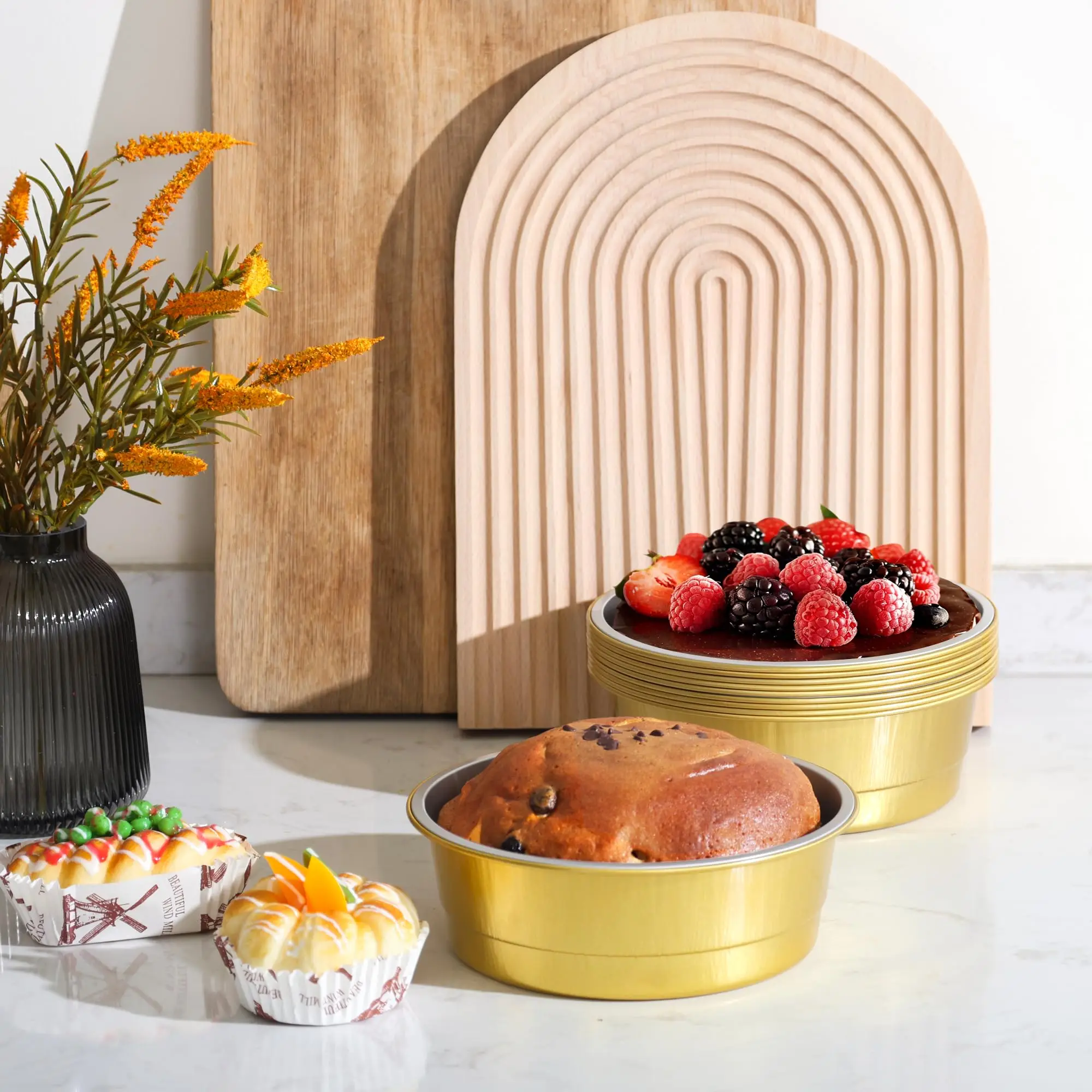 product wholesale high quality heat preservation fresh locking aluminum foil paper bowl food container-3