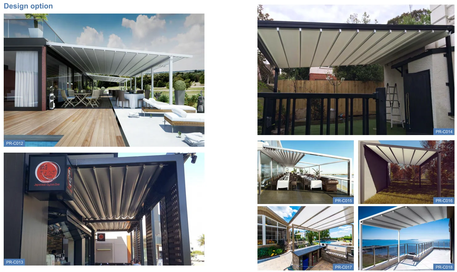 Prima Outdoor Pergola Aluminum Motorized Louver Bioclimatic Louver ...