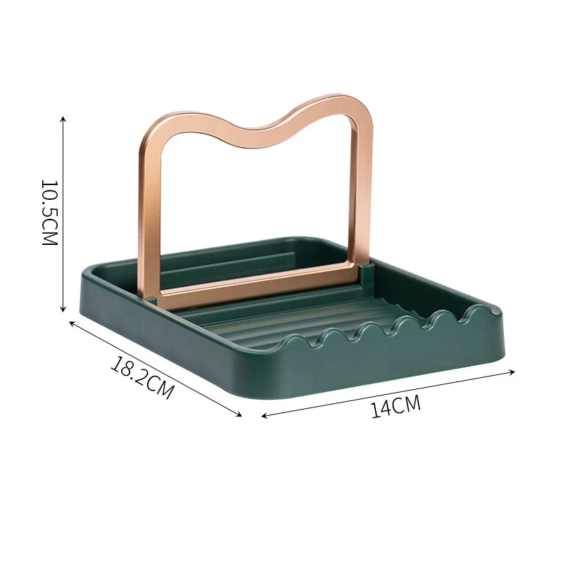 1pcs Polychrome Foldable Nordic Style Pot Holder Lid Shovel Storage Rack Practical Multifunctional Utensils for Kitchen Supplies