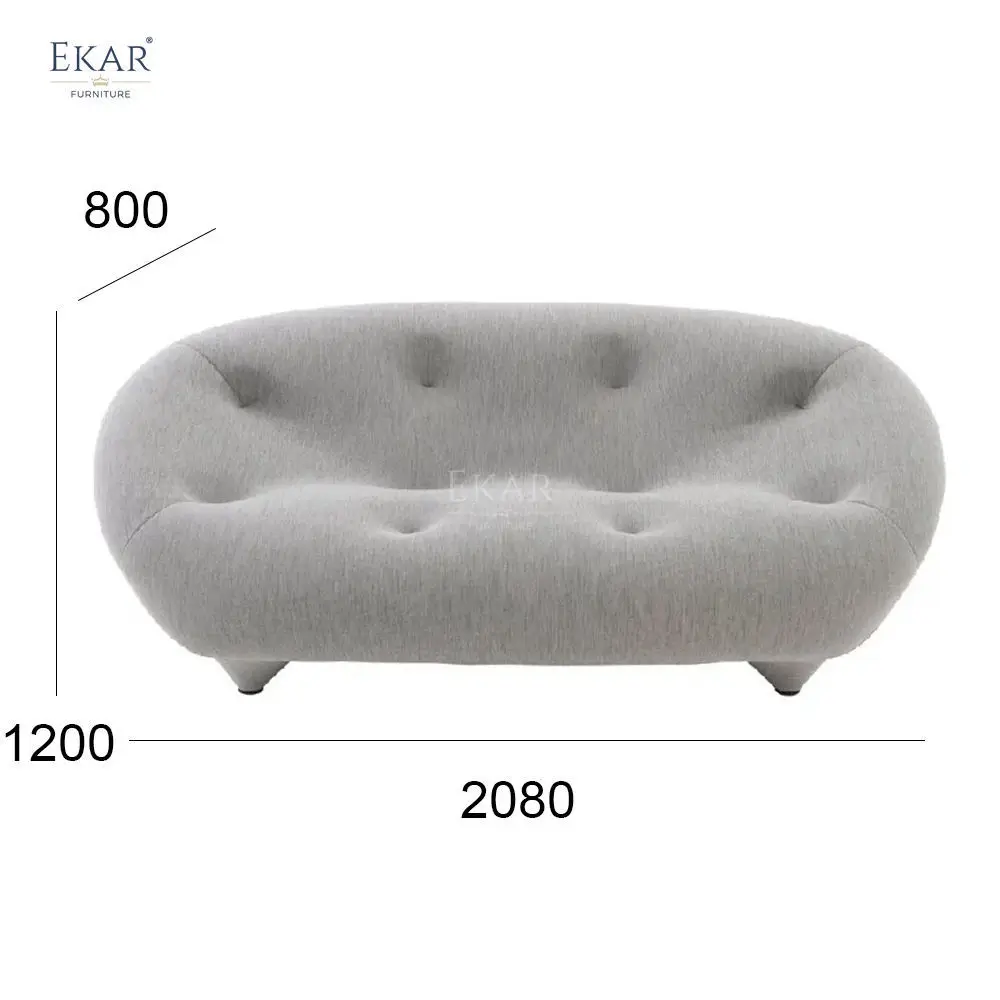 product shell shaped creative modular sofa cozy velvet set with shaping foam unique comfort living villa apartment bedroom bag storage-69