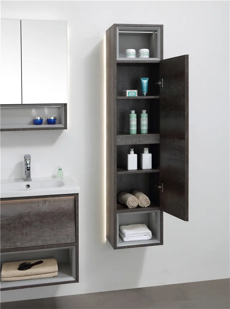Modern Style Homebase Mini Mdf Bathroom Cabinets Furniture With Mirror
