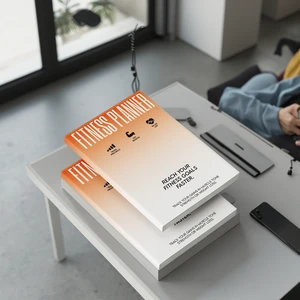 Custom Logo A5 Personal Fitness Journal with 100 Sheets Hardcover Rubber Cover Thermal Binding Paper Material Customizable Pages