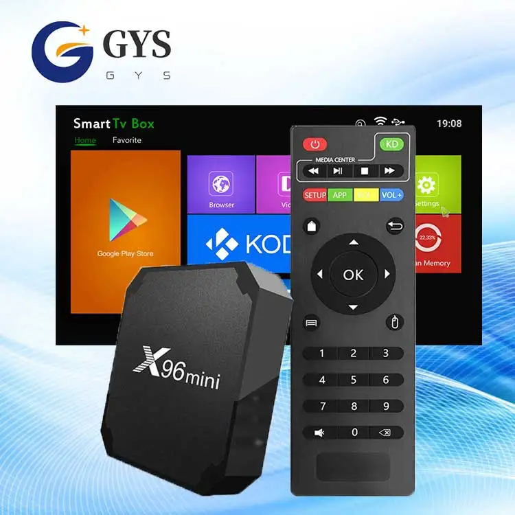 X96 Mini Android 7.1 TV BOX 1GB 8GB AMLOGIC S905W QUAD CORE SUPPORT 2.4G  WIFI H.265 X96MINI MEDIA PLAYER