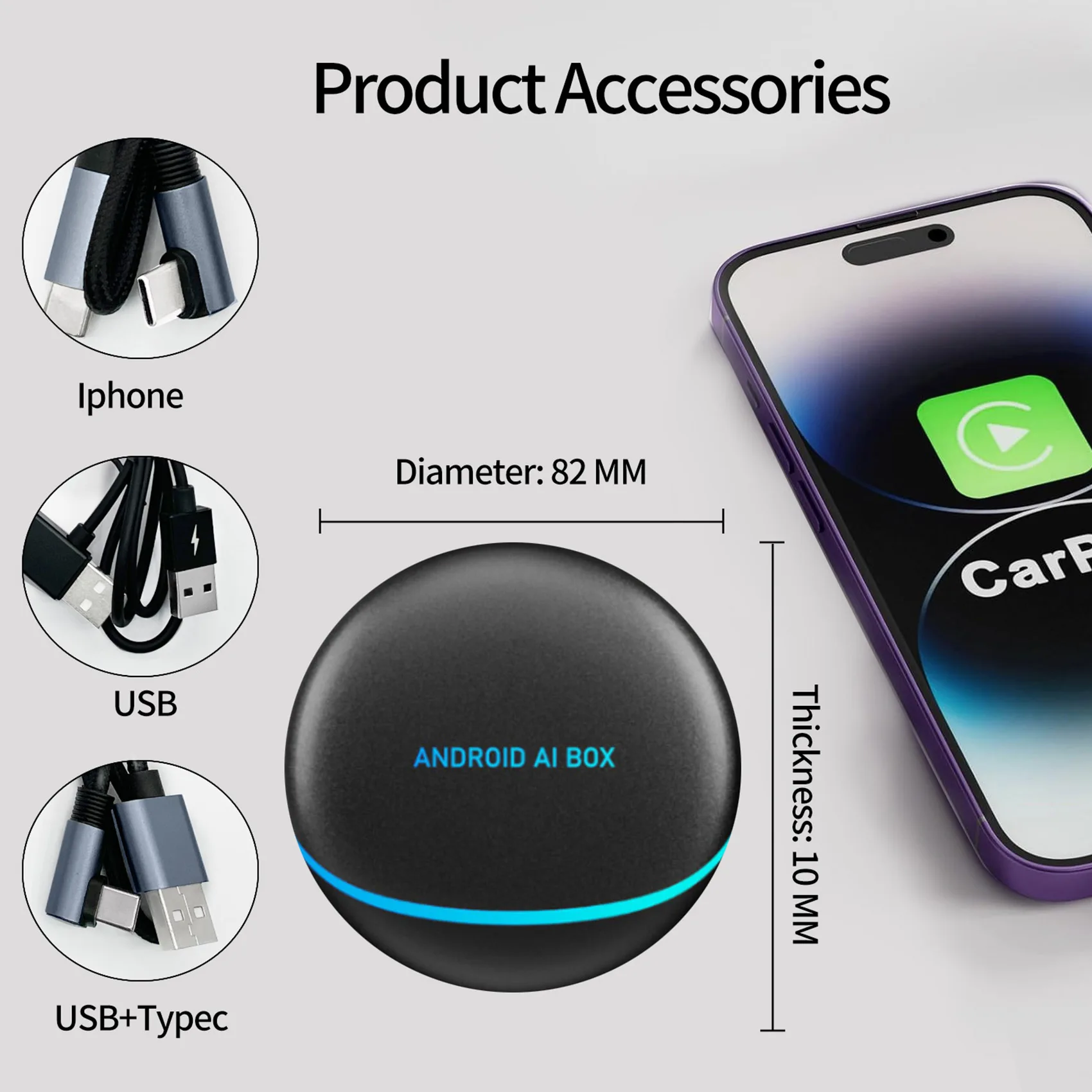 Android 12 Wireless Carplay AI BOX - Universal Compatibility