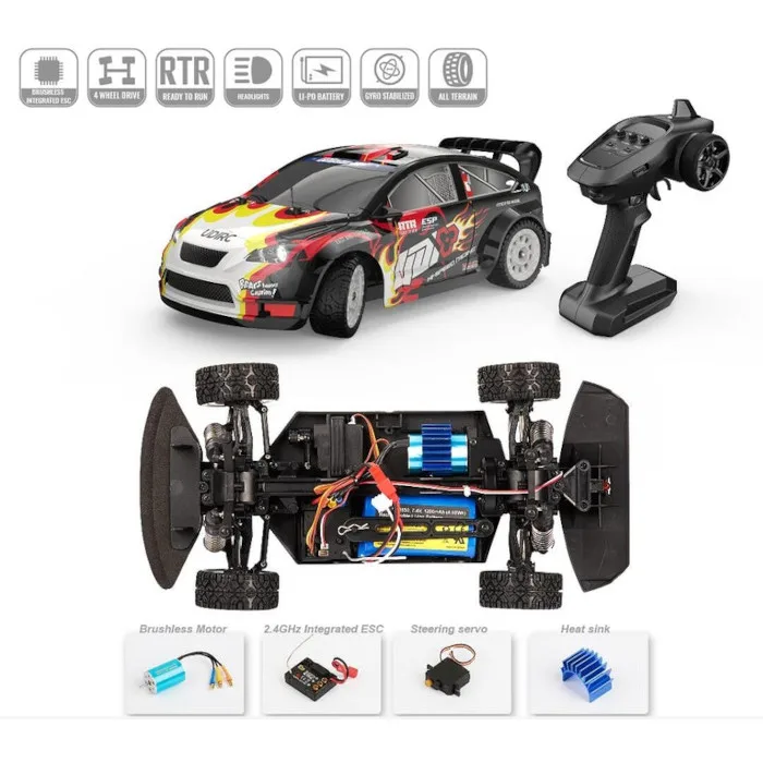 mais barato 1:16 rc carro drift brushless udirc ud 1604 pro controle remoto  rally caminhão carros para deriva