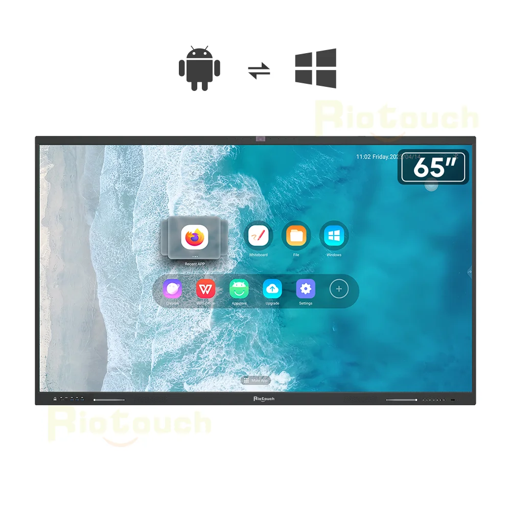 Riotouch 86 65 75 Meeting Room Flat Panel Display LED Panel Android for Teaching Whiteboard Interactive Boards