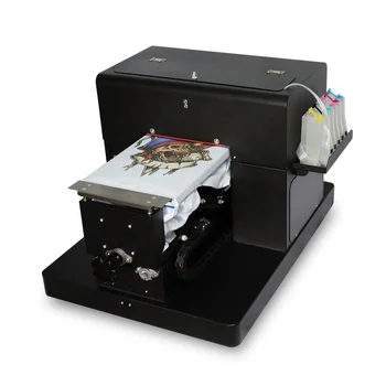 A4 Flatbed Printer Multicolor Dtg T-shirt Printer Directly To Print ...