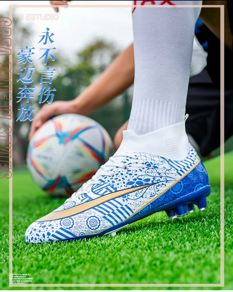 Top Quality Football Shoes Men's And Women's Spike Tf Artificial Grass