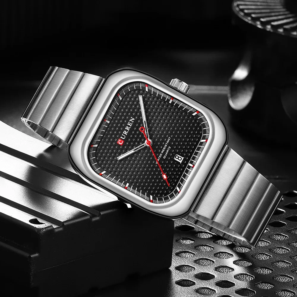 CURREN 8460 Men's Stainless Steel Sport Watches Waterproof