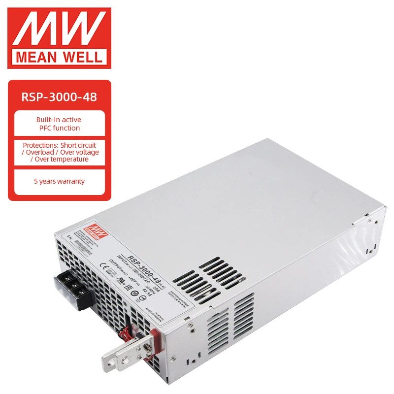 Mean Well RSP-3000-48 Power Supply - High Efficiency 48VDC