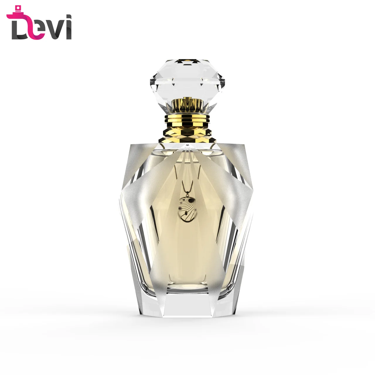 Source Devi Elegant Modern design 30ml 50ml Round Parfum Glass Bottle on  m.