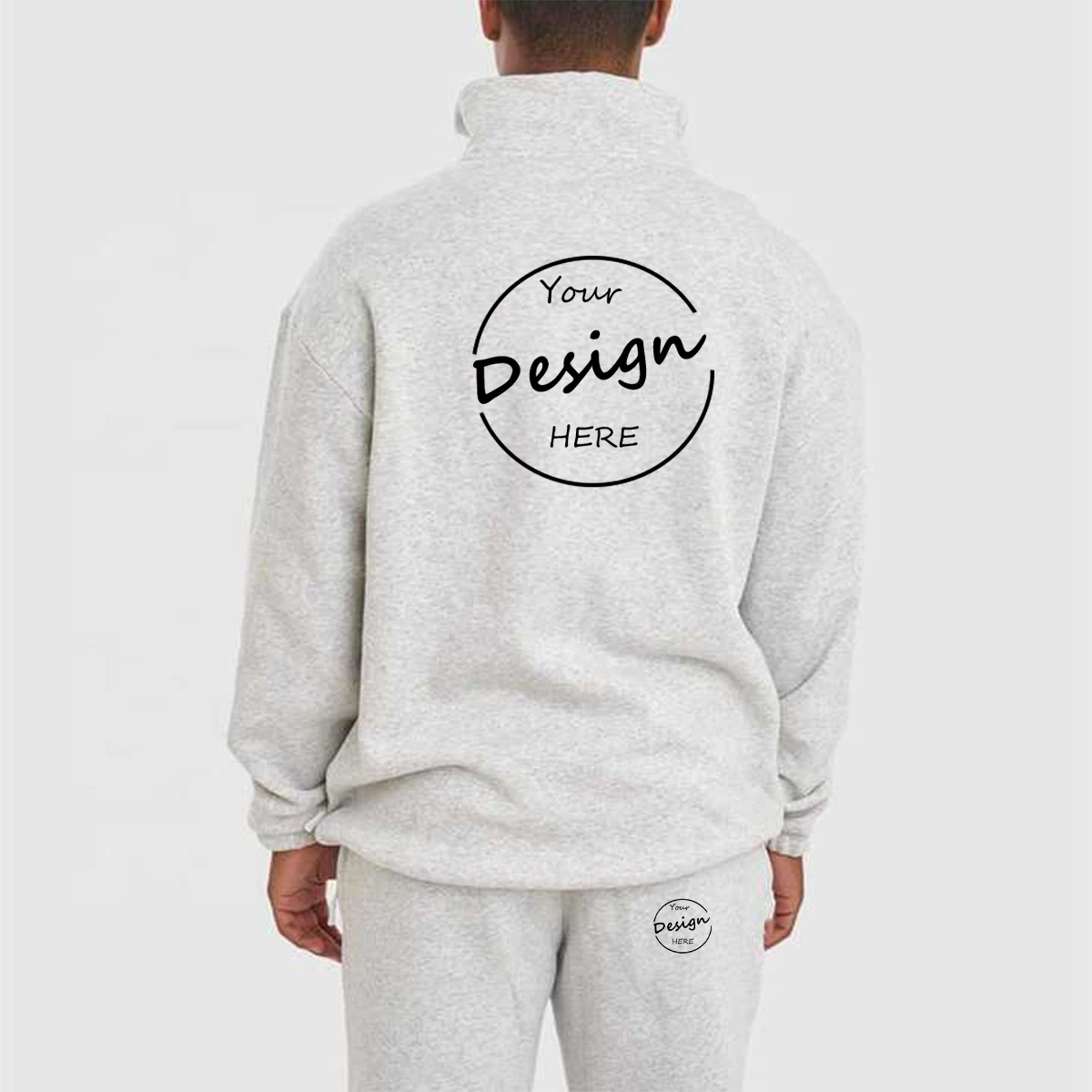 Puff Heavyweight Premium Cotton Tracksuit for Men Hoodies Set Jogger Unisex Oversize Sweatsuit Sets