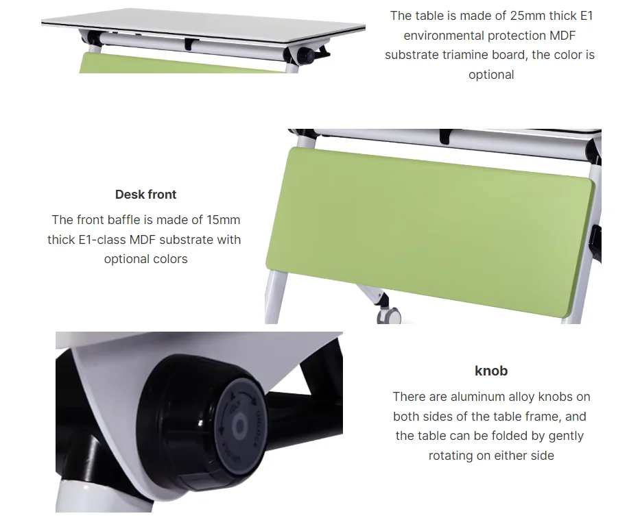 Modern Durable Wooden Mobile Splicing Multifunctional Office Table ...