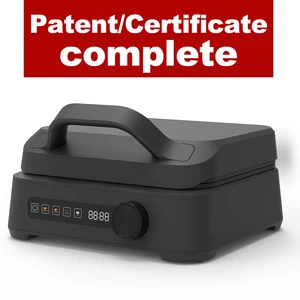 Household 1600W Breakfast 2 Slices Mini Belgian Egg Waffle Maker Double Sided Heating Waffle Makers Commercial Waffle Machine