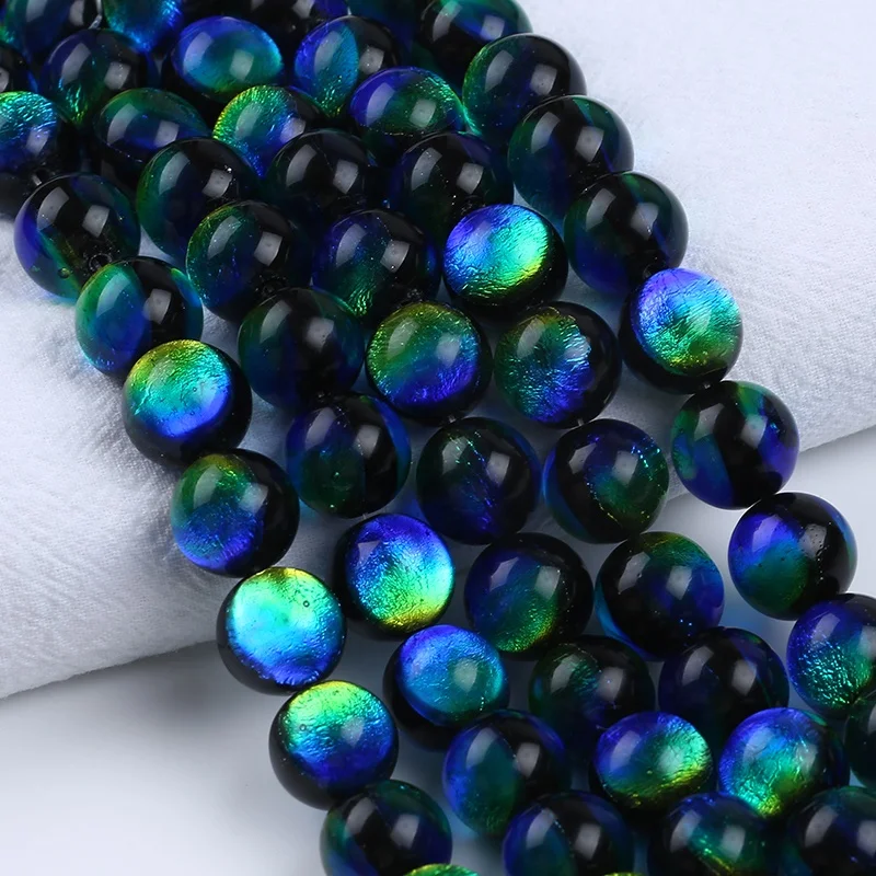 5 Pezzi Rotondi Luminosi 8mm 10mm 12mm Su Due Lati Fatti A