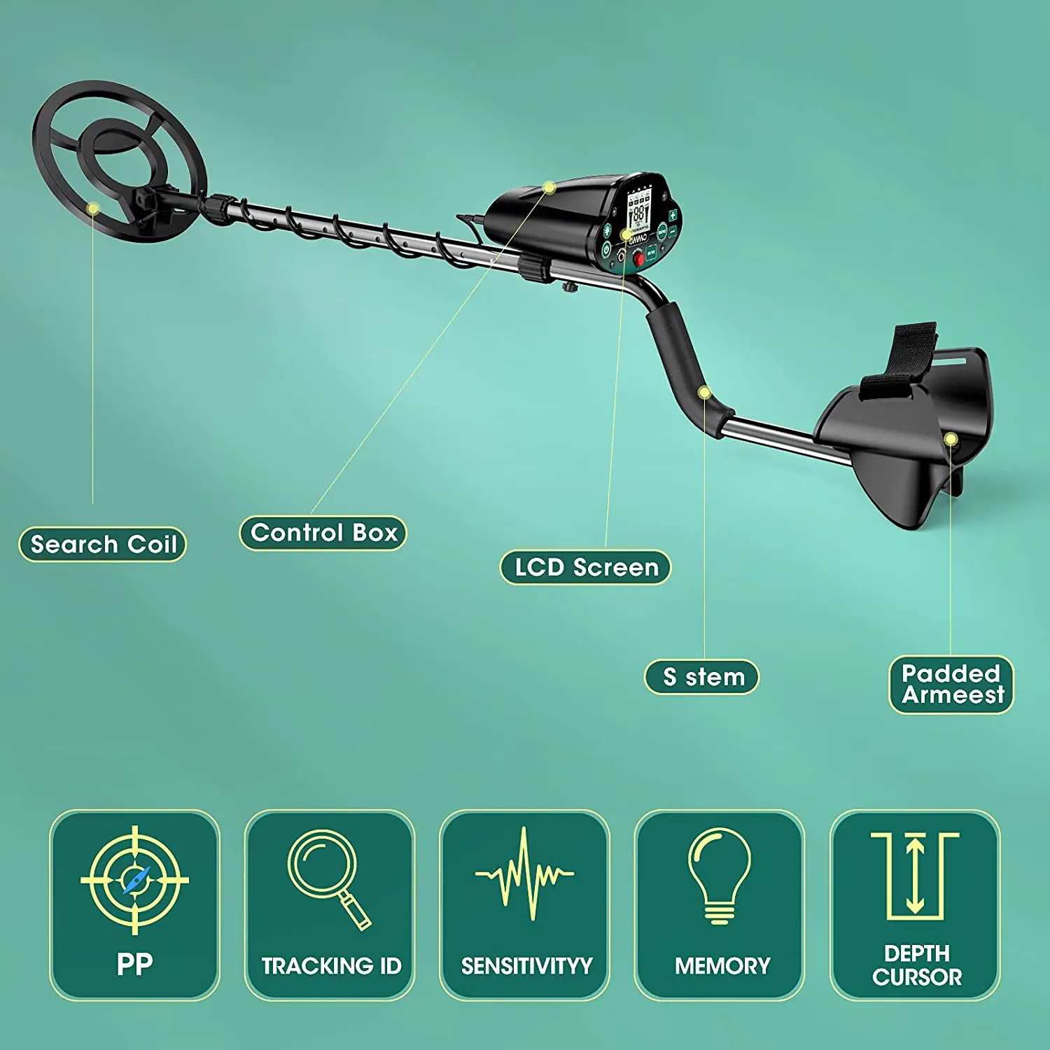 MD-5030P Gold detector and Professional metal detector detector de metales  profesional