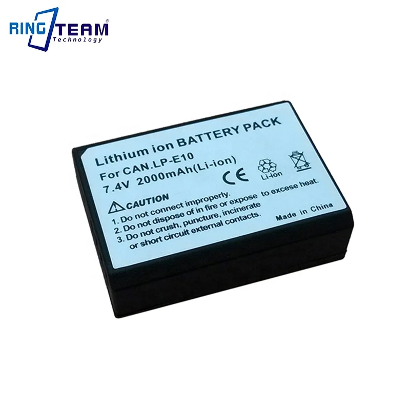 LP-E10 battery  Pack for Canon 1100D 1200D 1300D 1500D x50 x80 camera battery factory