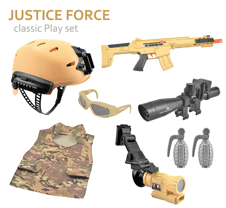 Role Play Desert Police Set Toy Police Gun Toys For Kids