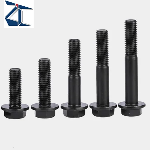 Professional wholesale M16 Carbon Steel 8.8 Flange Bolts with Hexagonal Flange DIN Standard