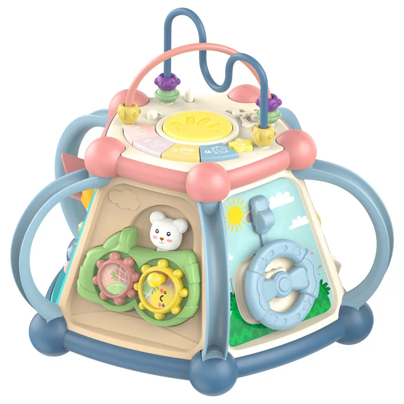Multifunctional 7 in 1 Baby Educational Kids Drum Game Magic Box Toy