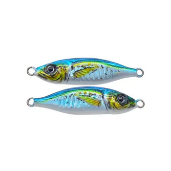 3D Printed Metal Barracuda Dying Fish UV Glow Jigging Lure for Long-Distance Casting Freshwater Bass & Carp Bottom Fishing – Metal Jig – view 4