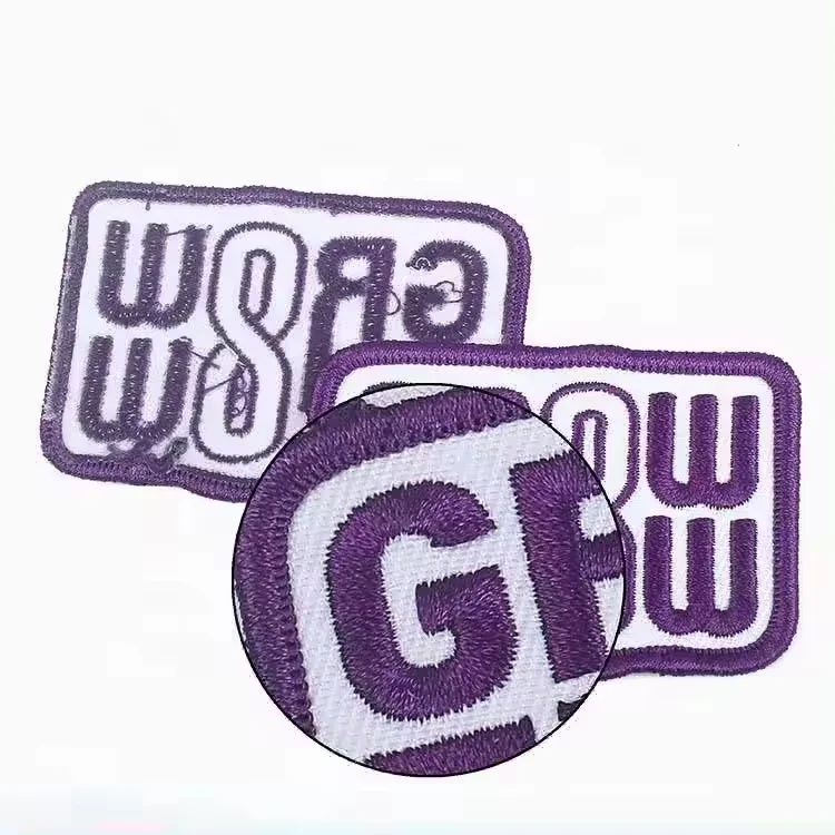 Wholesale Patch on Clothing Design Made Custom Embroidered Patches With 3D Brand Logo