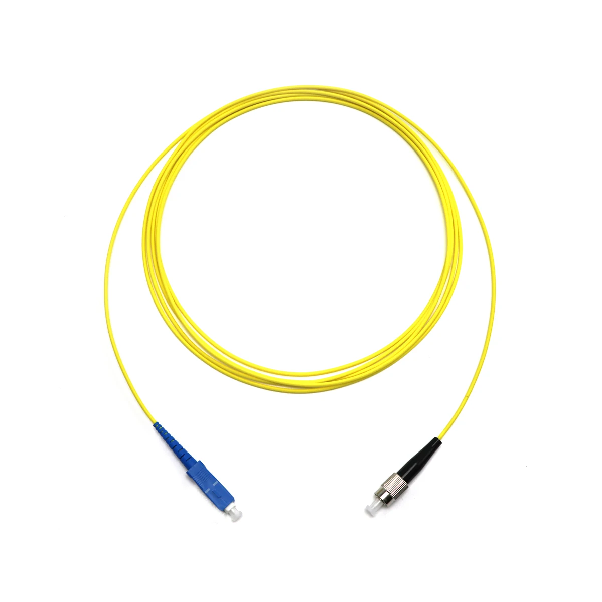 Indoor FC UPC - SC UPC Connector FTTH Optical Jumper SM Simplex G.652D G657A Fiber Optic Patch Cord