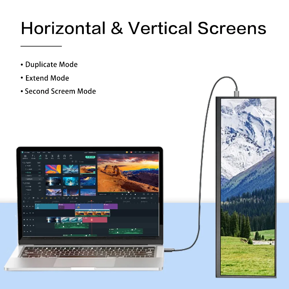 12.7 Inch Stretched bar LCD Speaker Monitor 2880x864 IPS LCD for Raspberry Pi Car Industrial Advertising Display Aida 64 Monitor