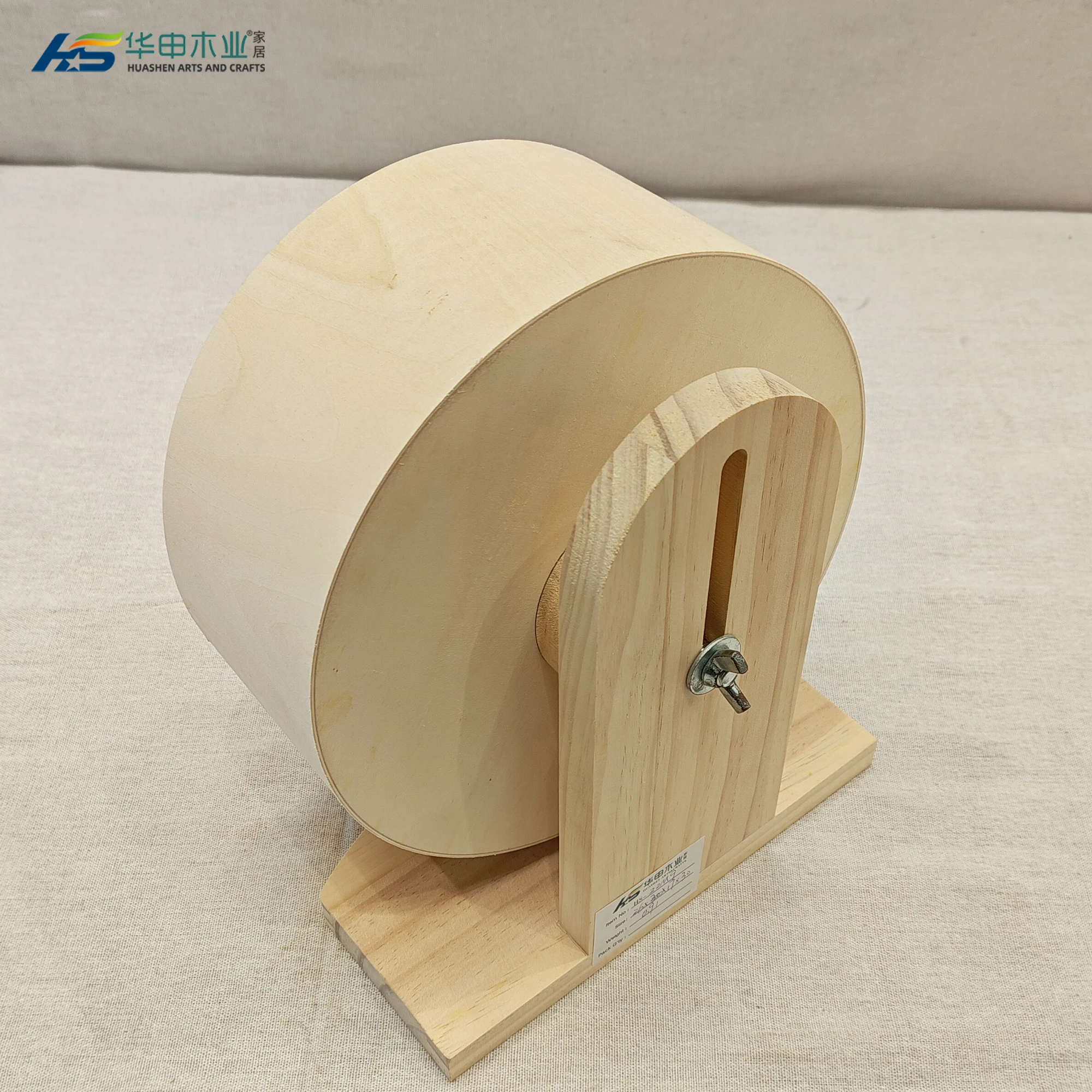 Factory Custom Pet Hamster Toys 20cm Wooden Exercise Running Wheel for Hamster