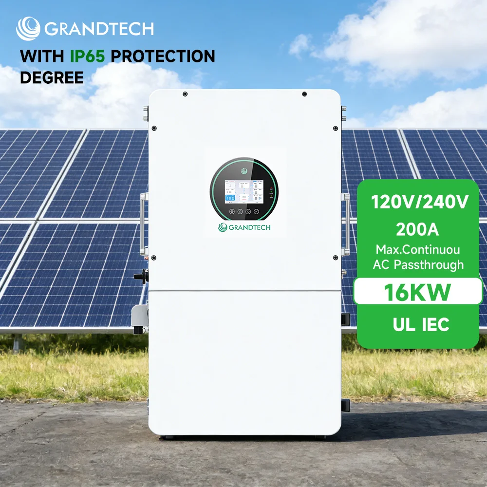Inverter Grandtech versione USA ad onda sinusoidale pura, solare off-grid da 15 kW, 18 kW, 16 kW, 48 V o 24 V, inverter ibrido per impianti fotovoltaici da 3 kVA, 240 V / 120 V