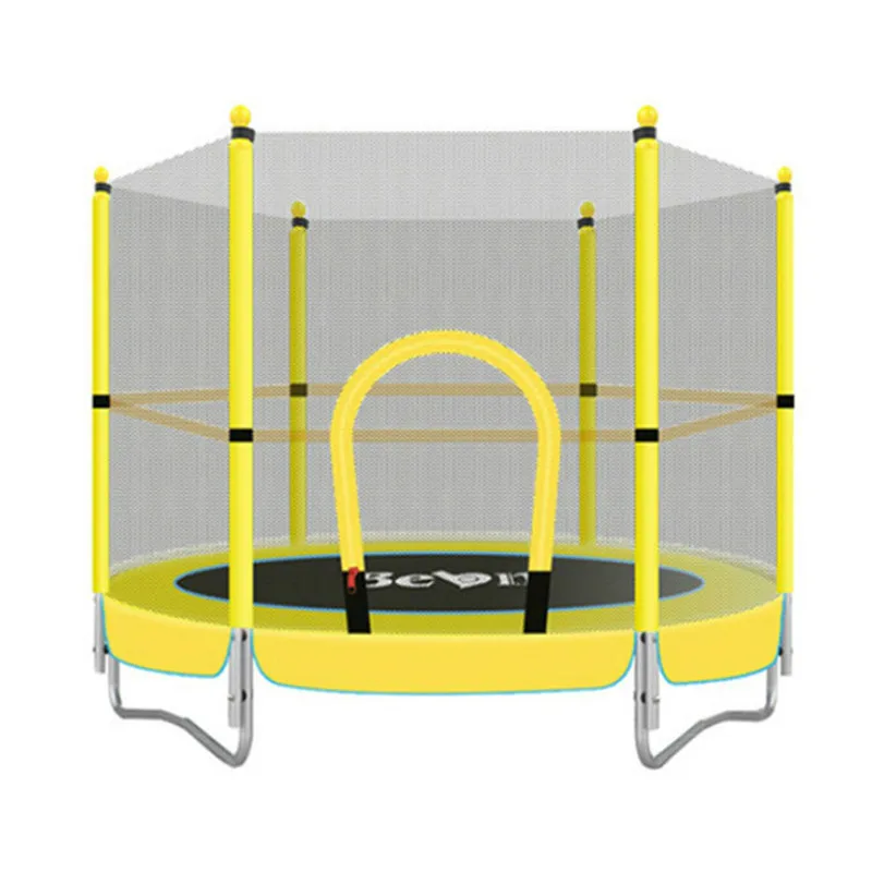 kids jumping bed round baby mini trampoline enclosure net pad exercise home toys indoor 150kg buy home mini jumping bed indoor home kids jump bed baby mini trampoline product on alibaba com