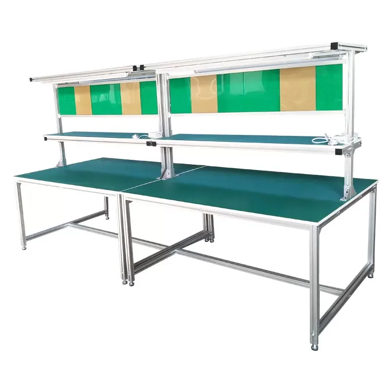 Customized Workbench Workstation Work Table Multi-function Industrial Extruded Custom Aluminium Equipment Frame Worktable