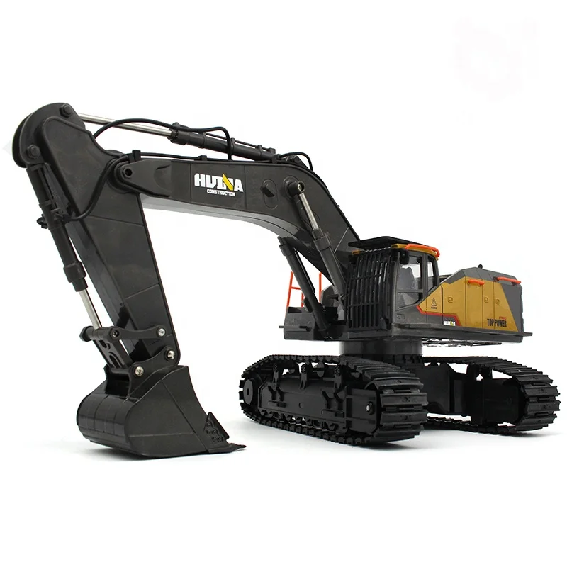 HUINA 1592 - 1:14 Scale RC Metal Excavator with Big Trucks