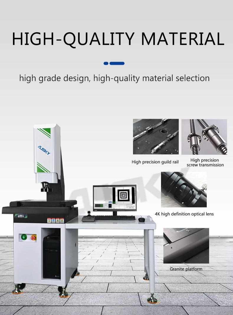 Hệ thống quang học đo video 2D & 3D CNC độ chính xác cao AMQ320 dành cho các bộ phận dập kim loại