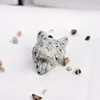 Cabeza de lobo de jaspe kivi turquesa
