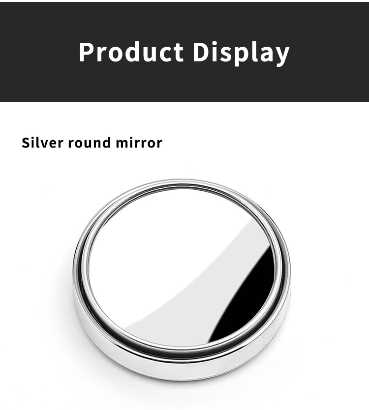 Universal HD Blind Spot Mirror Wide Angle Adjustable Rotating Rearview Mirror Small Circular Mirror Car Parts and Accessories