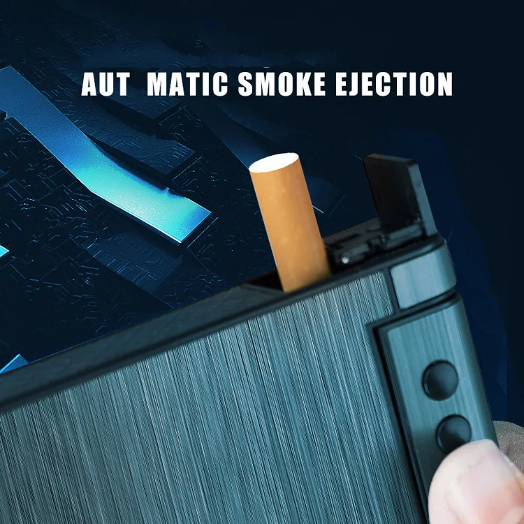 2023 Wholesale Cigarette Box with Lighter USB Rechargeable Cigarette Lighter