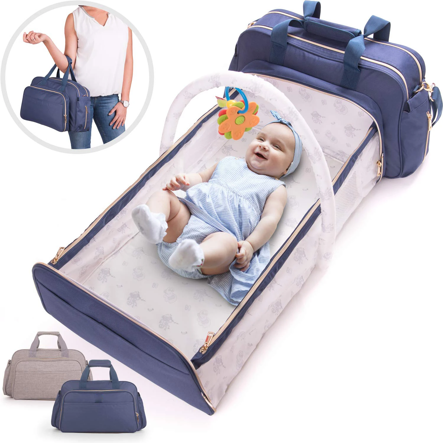 Sac A Couches Pour Bebe Polyvalent Organisateur Avec Berceau Pliable Lit De Voyage Pliable Comprend Un Matelas Et Une Eponge A Langer Buy Sac A Couches Bebe S Organiser Avec Multi Usages Sac De Voyage Comprend Couffin