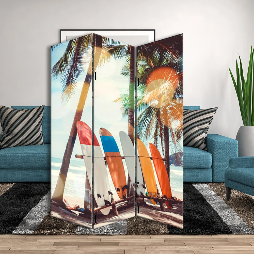 Декоративные складные панели комнатные экраны холщовая печать настенные разделители для спальни Холщовый экран