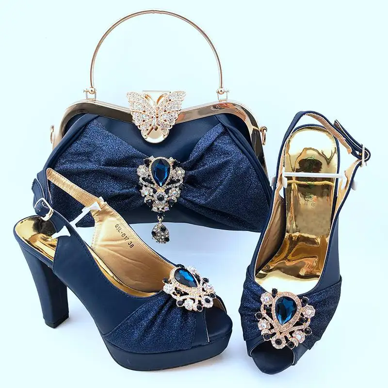 AB8634 New Design Shoe Bag Set Beautiful African Party Women Shoes and Bag  Set