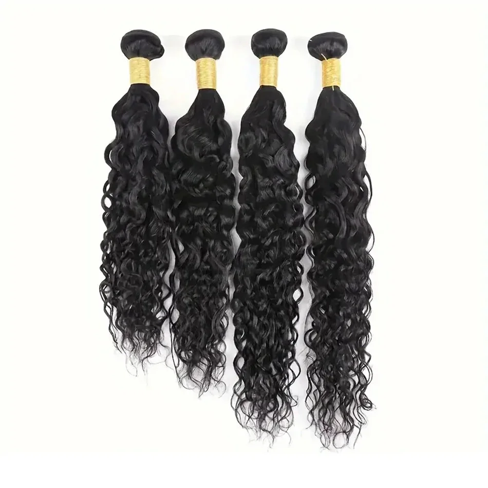 100% capelli umani intrecciati Water Wave brasiliano Remy colore naturale per le donne_voghion.com