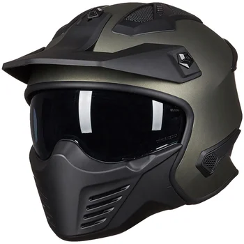 ILM Open Face Motorcycle 3/4 Half Helmet for Moped ATV Cruiser Scooter DOT Model-726X