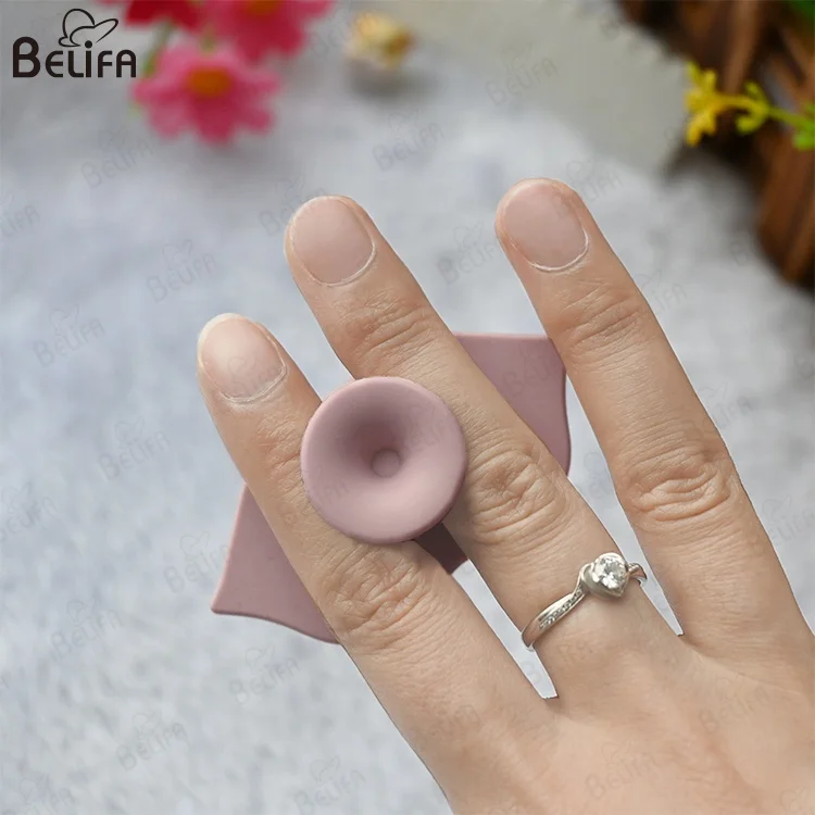 BELIFA Customized Makeup Cleaning Tools Mouth Shaped Exfoliating Brush Mini Silicone Lip Brush Face Scrubber Lip Shape Scrubber