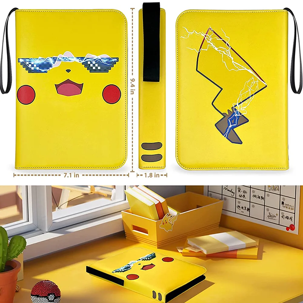 Yellow Card Binder - Perfect for Pokemon & Business Cards Yellow Card Binder - Perfect for Pokemon & Business Cards