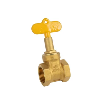 1/2-2 Inch Brass Triangle Anti-Theft Meter Front Lock Gate Valve Encryption Brass Triangle Anti-Theft Meter Front Lock Valve