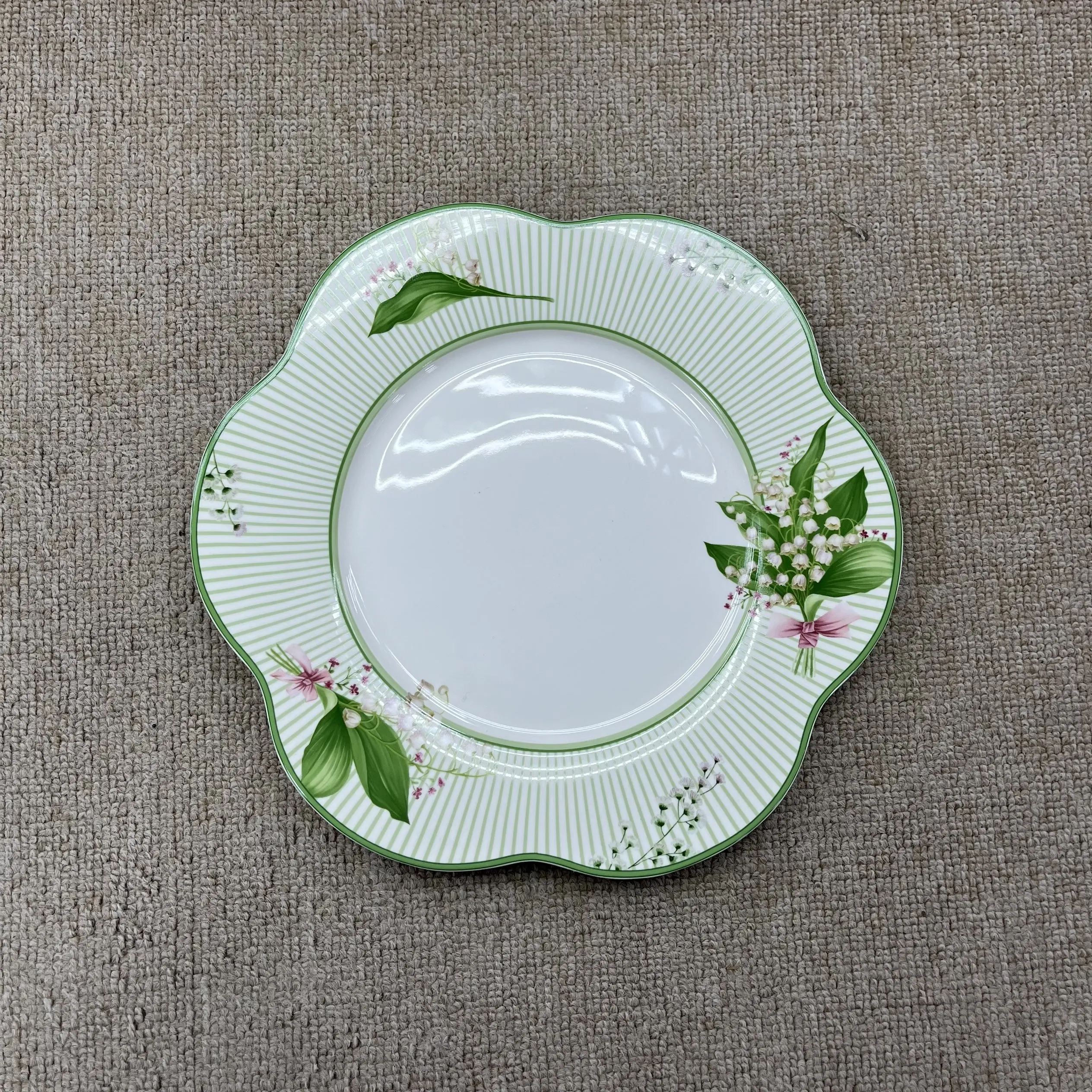 product 220ml lily of the valley fresh spring floral tableware for afternoon tea  quiet reading breaks porcelain coffee cup  saucer-9