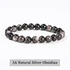 5A Natural Silver Obsidian